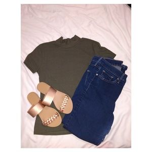 Eye candy mock turtleneck shirt